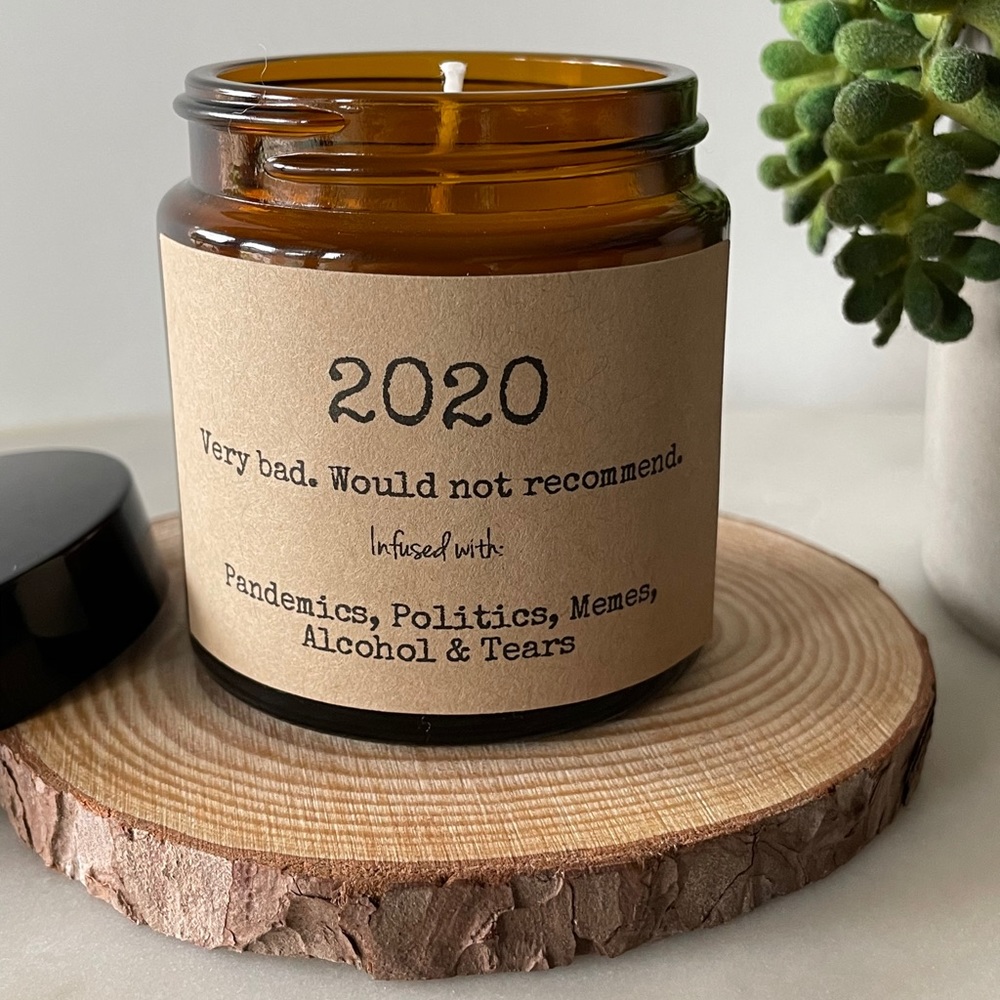 Scented homemade candles w/ trendy labels - Picture 2 of 10